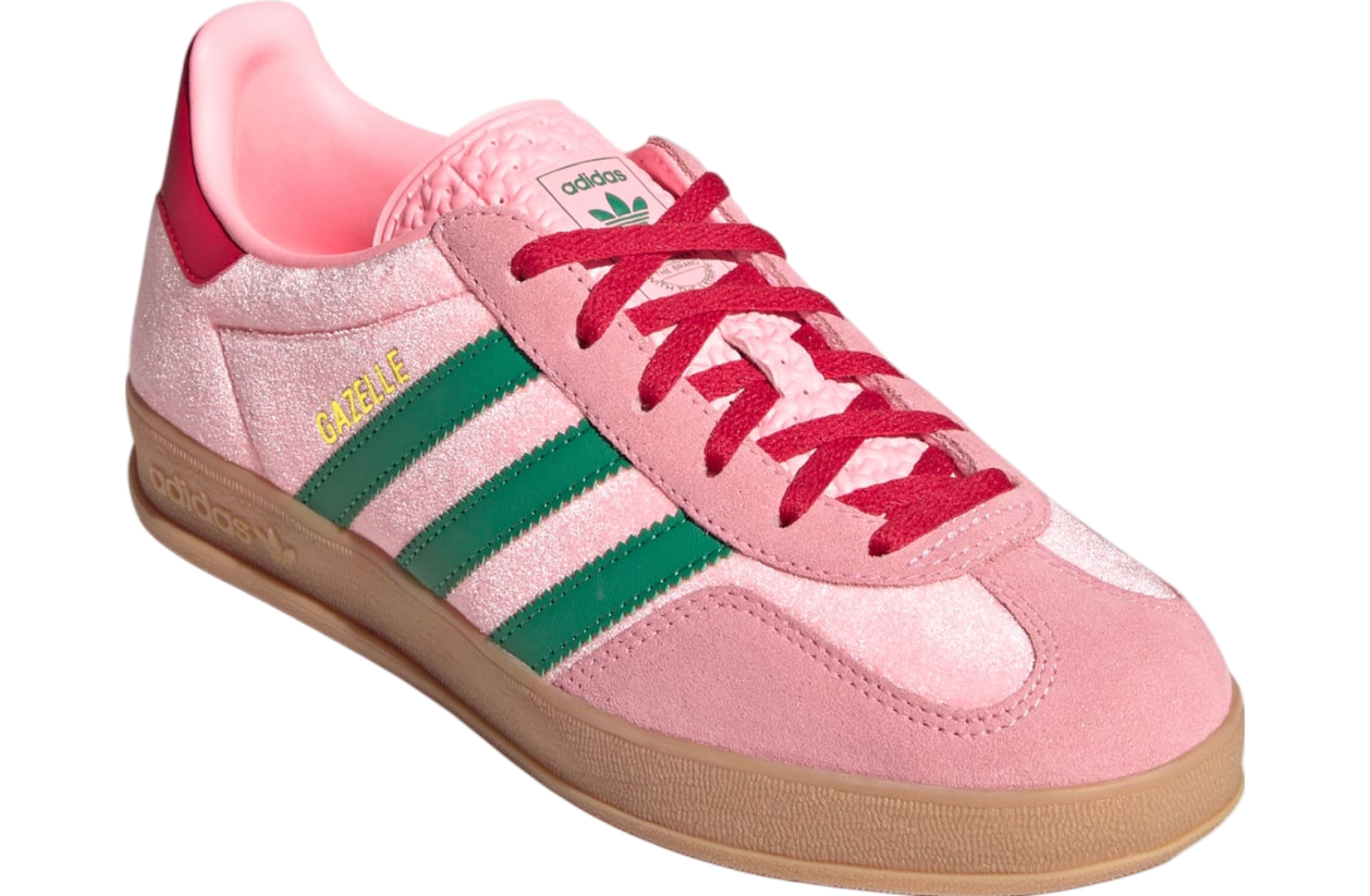 Gazelle Indoor Court Green / Glow Pink