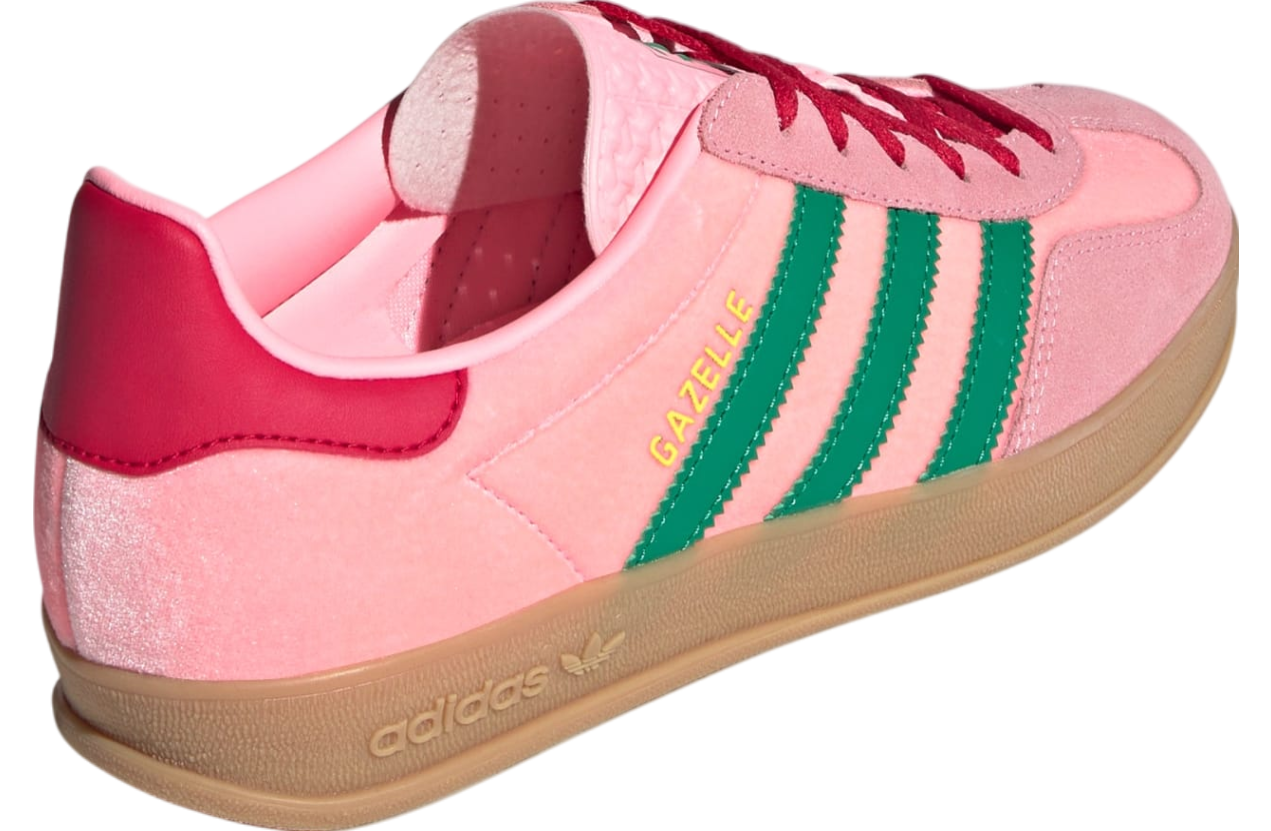 Gazelle Indoor Court Green / Glow Pink