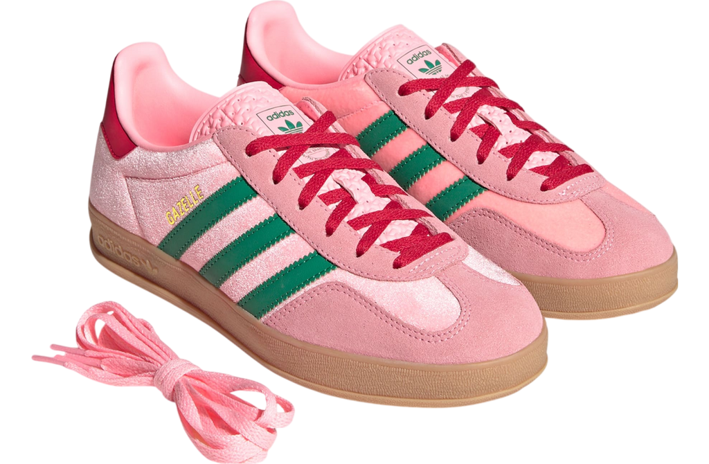 Gazelle Indoor Court Green / Glow Pink