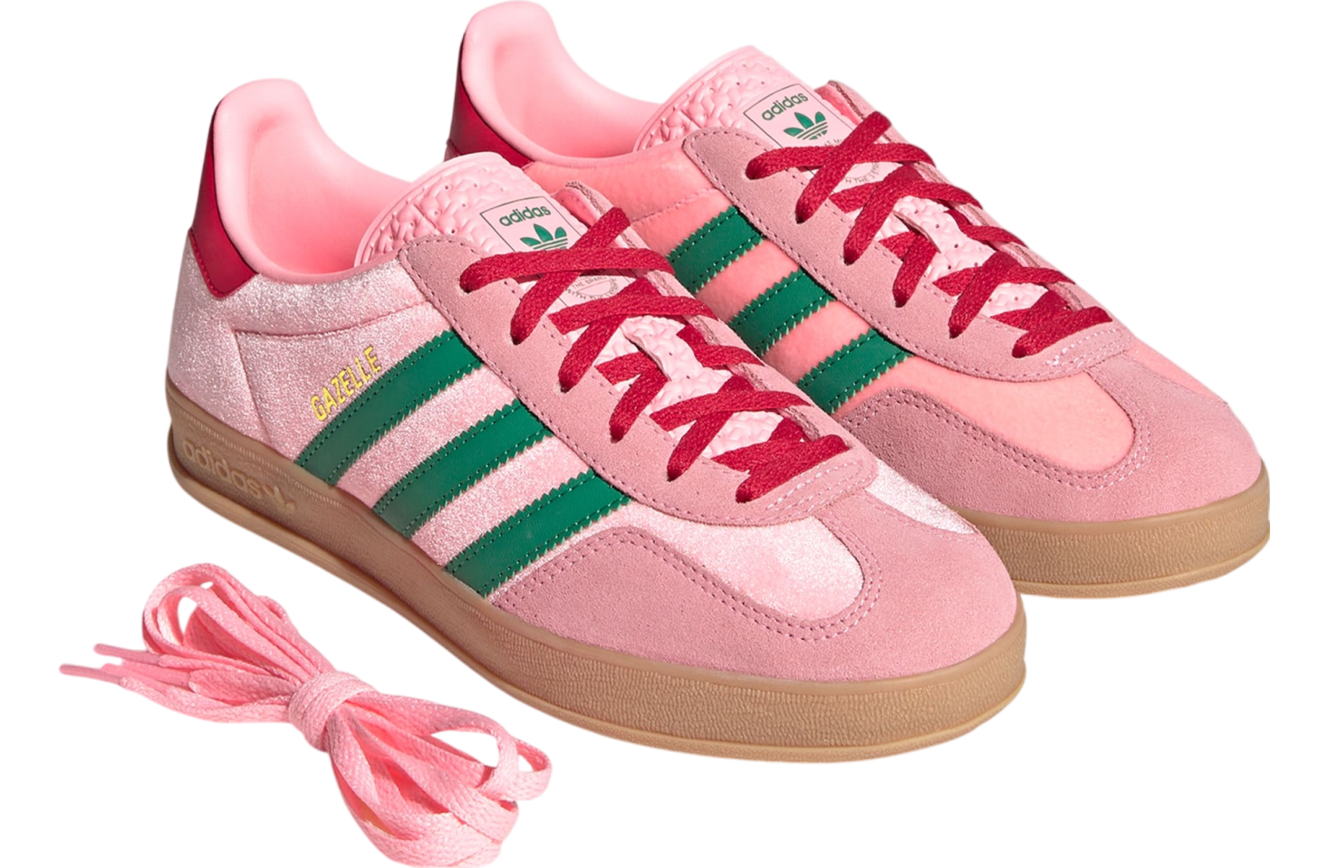 Gazelle Indoor Court Green / Glow Pink